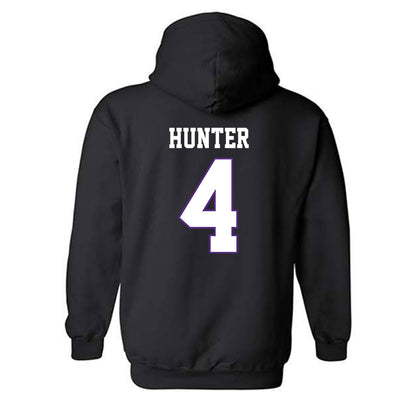 TCU - NCAA Women's Basketball : Donovyn Hunter - Classic Fashion Shersey Hooded Sweatshirt-1
