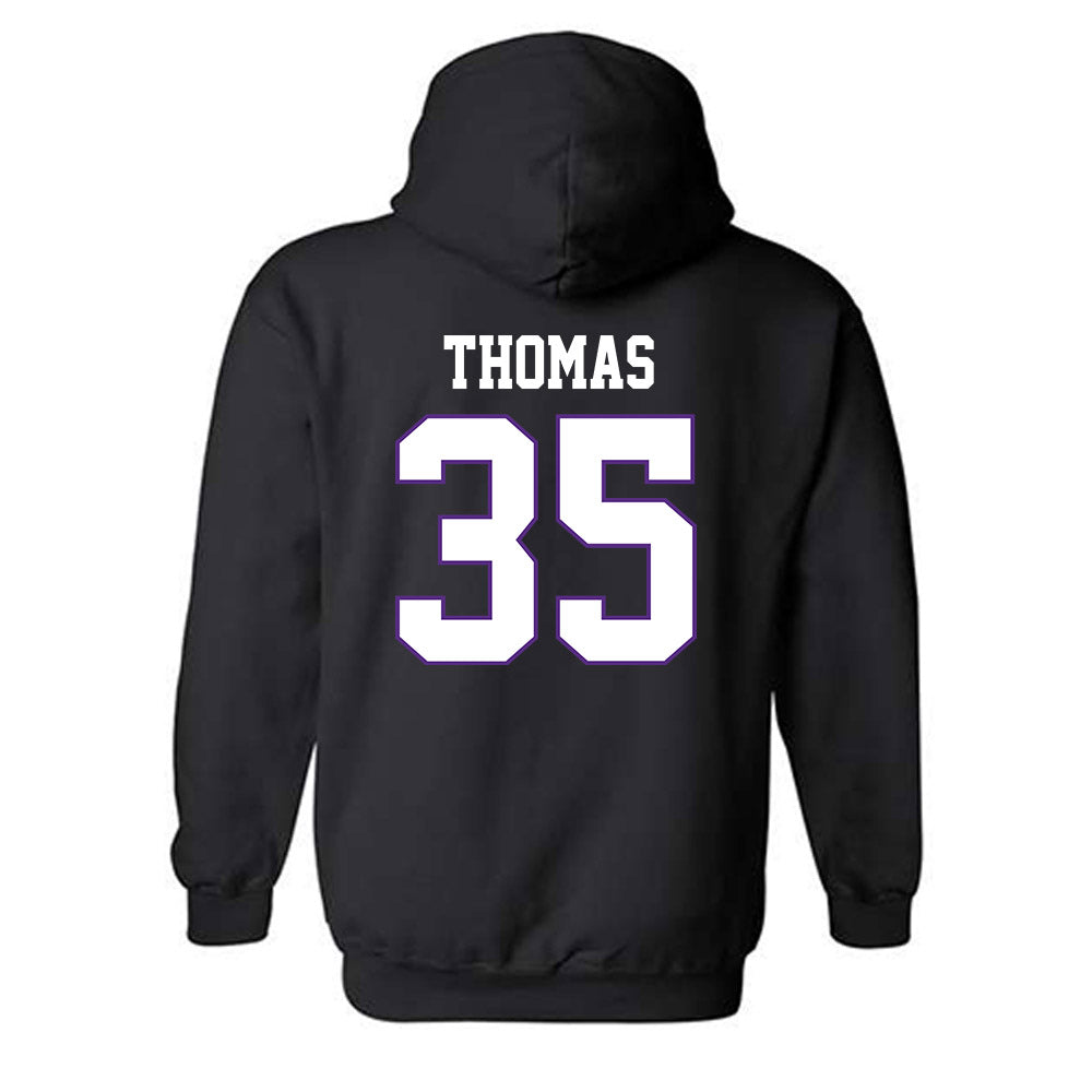 TCU - NCAA Baseball : Ethan Thomas - Classic Fashion Shersey Hooded Sweatshirt-1