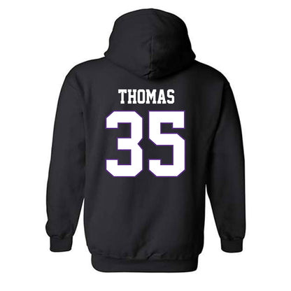 TCU - NCAA Baseball : Ethan Thomas - Classic Fashion Shersey Hooded Sweatshirt-1