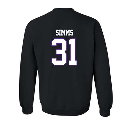 TCU - NCAA Football : Julius Simms - Classic Fashion Shersey Crewneck Sweatshirt-1
