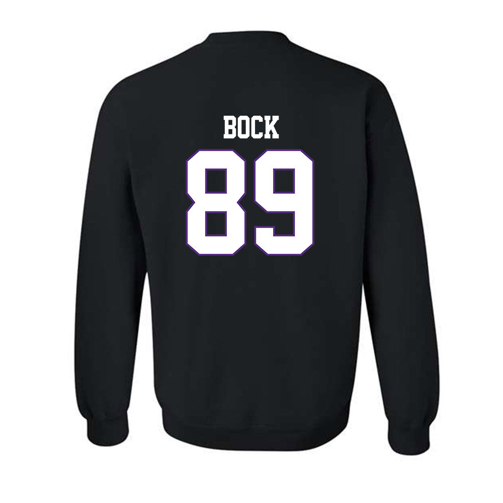 TCU - NCAA Football : Jake Bock - Classic Fashion Shersey Crewneck Sweatshirt-1