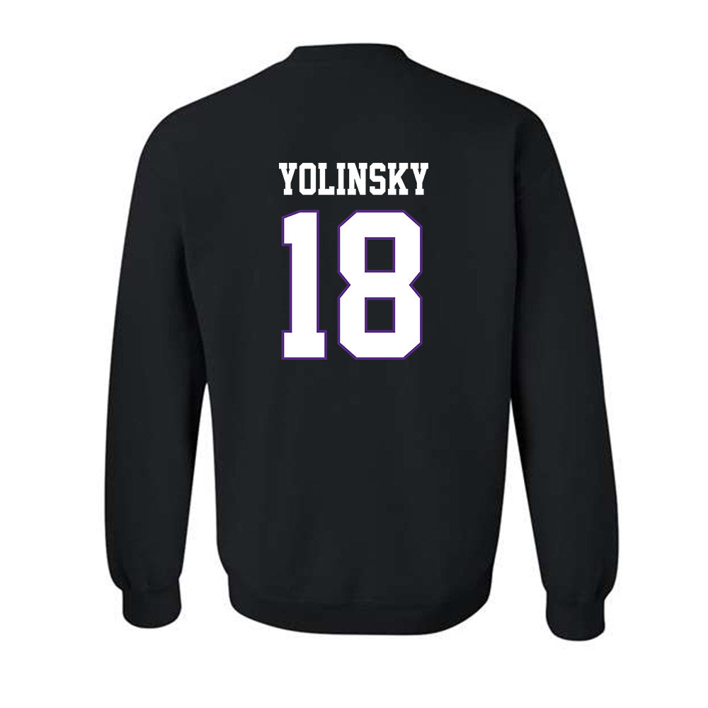TCU - NCAA Women's Soccer : Emma Yolinsky - Classic Fashion Shersey Crewneck Sweatshirt-1