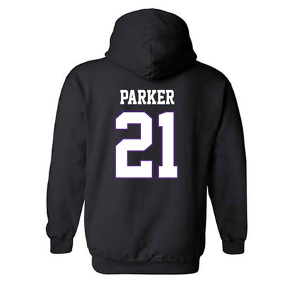 TCU - NCAA Women's Basketball : Taliyah Parker - Classic Fashion Shersey Hooded Sweatshirt-1