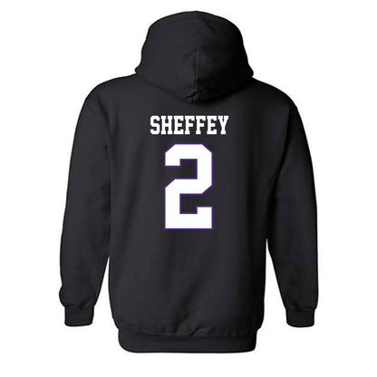 TCU - NCAA Women's Basketball : Veronica Sheffey - Classic Fashion Shersey Hooded Sweatshirt-1