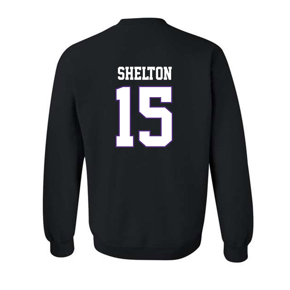 TCU - NCAA Football : Terry Shelton - Classic Fashion Shersey Crewneck Sweatshirt-1