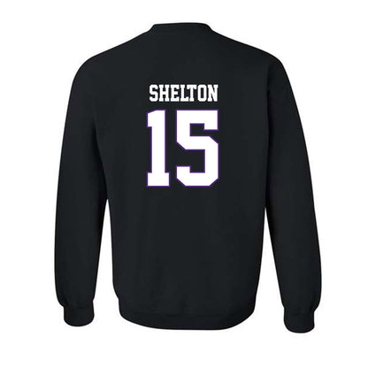 TCU - NCAA Football : Terry Shelton - Classic Fashion Shersey Crewneck Sweatshirt-1