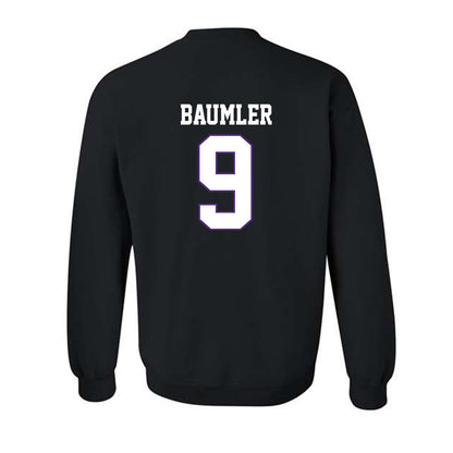 TCU - NCAA Baseball : Trever Baumler - Classic Fashion Shersey Crewneck Sweatshirt-1