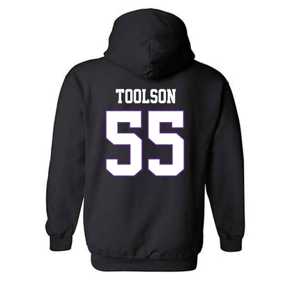 TCU - NCAA Men's Basketball : Tanner Toolson - Classic Fashion Shersey Hooded Sweatshirt-1
