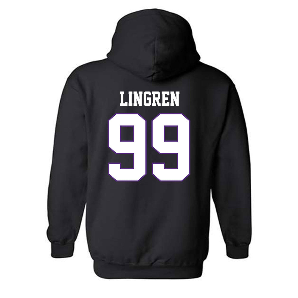 TCU - NCAA Football : Connor Lingren - Classic Fashion Shersey Hooded Sweatshirt-1