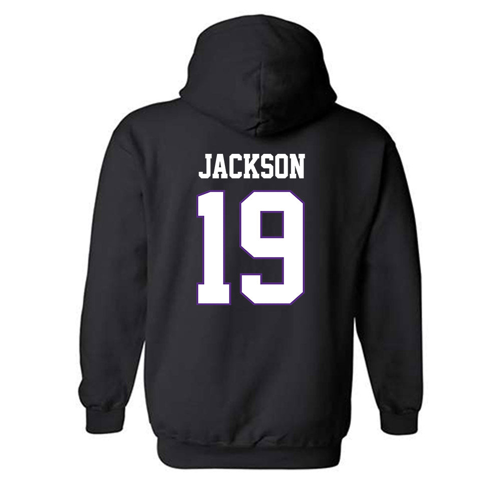 TCU - NCAA Football : Kylin Jackson - Classic Fashion Shersey Hooded Sweatshirt-1