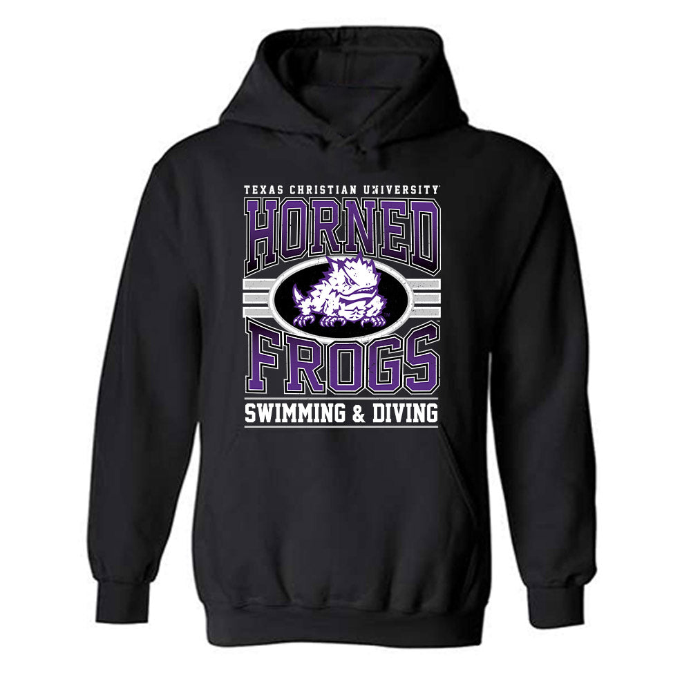 TCU - NCAA Women's Swimming & Diving : Alessandra Senis - Classic Fashion Shersey Hooded Sweatshirt-0