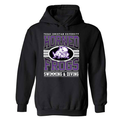 TCU - NCAA Women's Swimming & Diving : Avery Dillon - Classic Fashion Shersey Hooded Sweatshirt-0