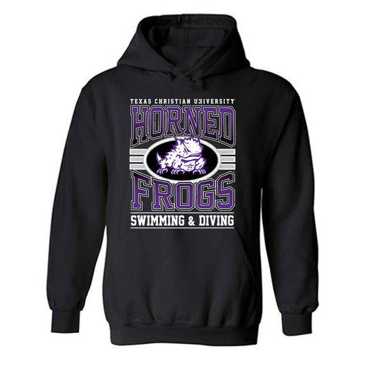 TCU - NCAA Women's Swimming & Diving : Avery Dillon - Classic Fashion Shersey Hooded Sweatshirt-0
