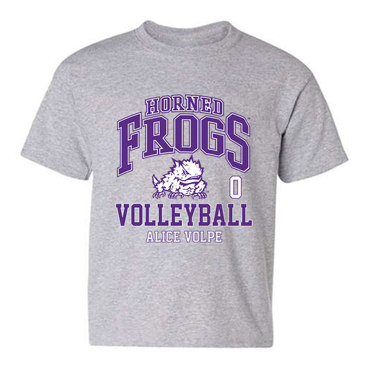 TCU - NCAA Women's Volleyball : Alice Volpe - Classic Fashion Shersey Youth T-Shirt-0
