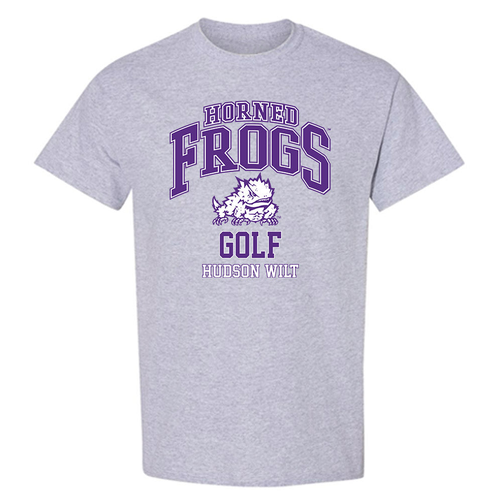 TCU - NCAA Men's Golf : Hudson Wilt - Classic Fashion Shersey T-Shirt-0