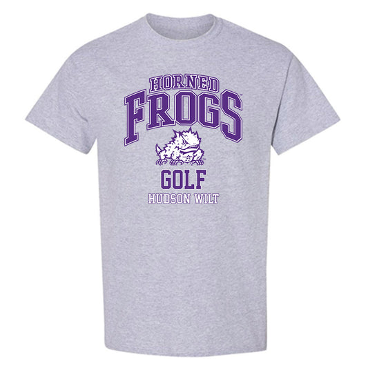 TCU - NCAA Men's Golf : Hudson Wilt - Classic Fashion Shersey T-Shirt-0