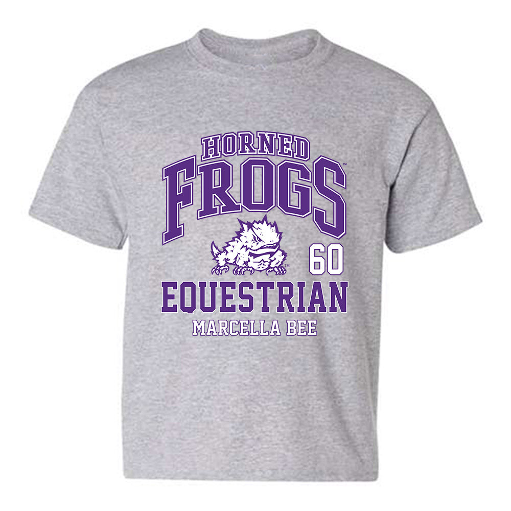 TCU - NCAA Equestrian : Marcella Bee - Classic Fashion Shersey Youth T-Shirt-0