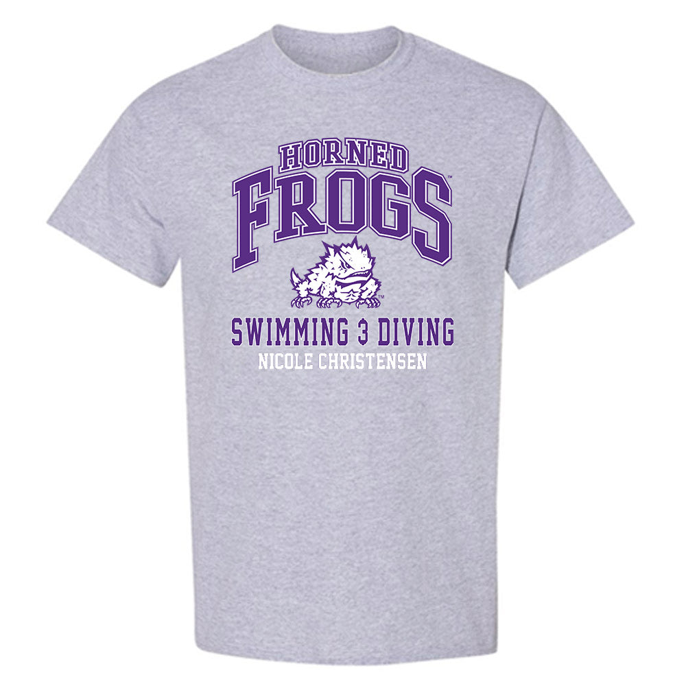 TCU - NCAA Women's Swimming & Diving : Nicole Christensen - Classic Fashion Shersey T-Shirt-0