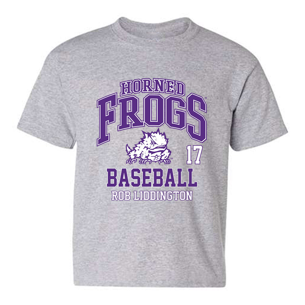TCU - NCAA Baseball : Rob Liddington - Classic Fashion Shersey Youth T-Shirt-0