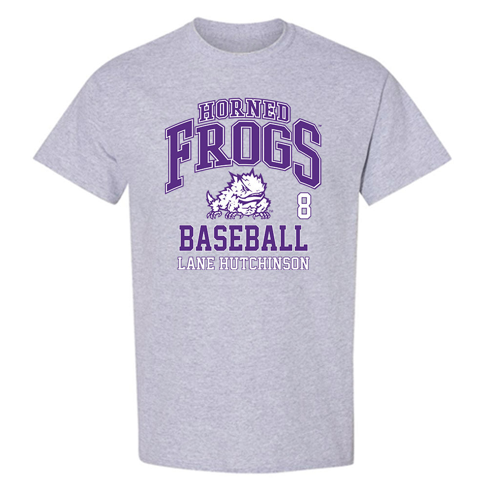 TCU - NCAA Baseball : Lane Hutchinson - Classic Fashion Shersey T-Shirt-0