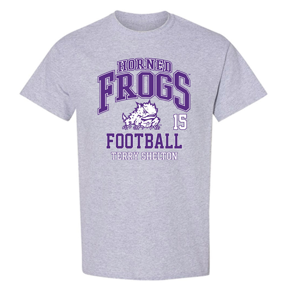 TCU - NCAA Football : Terry Shelton - Classic Fashion Shersey T-Shirt-0