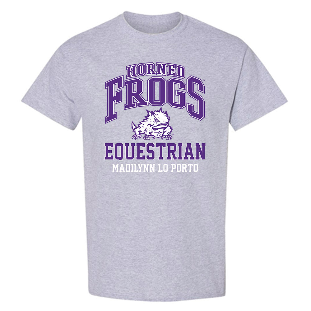 TCU - NCAA Equestrian : Madilynn Lo Porto - Classic Fashion Shersey T-Shirt-0
