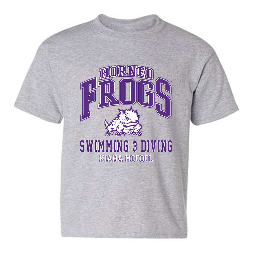 TCU - NCAA Women's Swimming & Diving : Kiaha McCool - Classic Fashion Shersey Youth T-Shirt-0