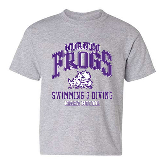 TCU - NCAA Women's Swimming & Diving : Kiaha McCool - Classic Fashion Shersey Youth T-Shirt-0