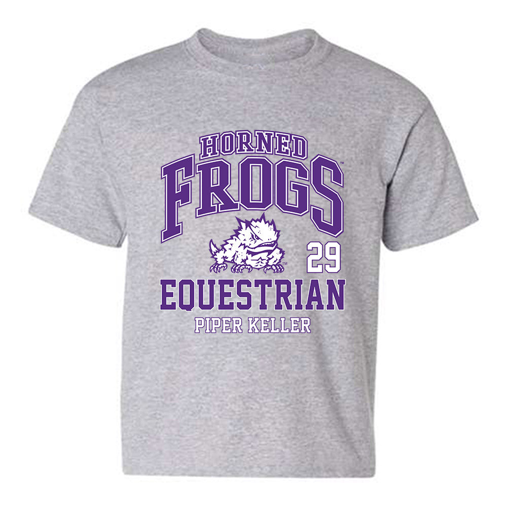 TCU - NCAA Equestrian : piper keller - Classic Fashion Shersey Youth T-Shirt-0