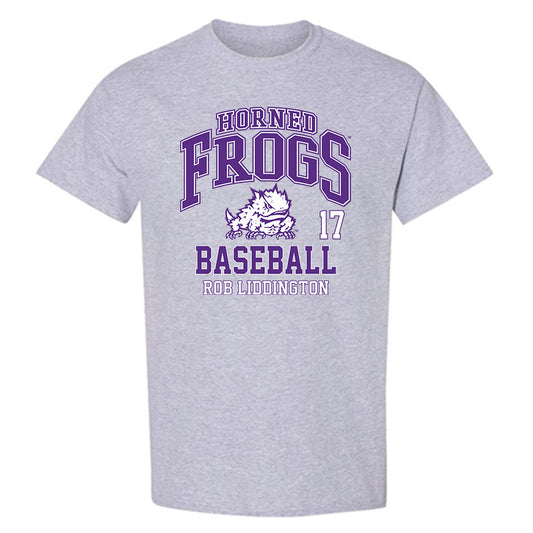 TCU - NCAA Baseball : Rob Liddington - Classic Fashion Shersey T-Shirt-0