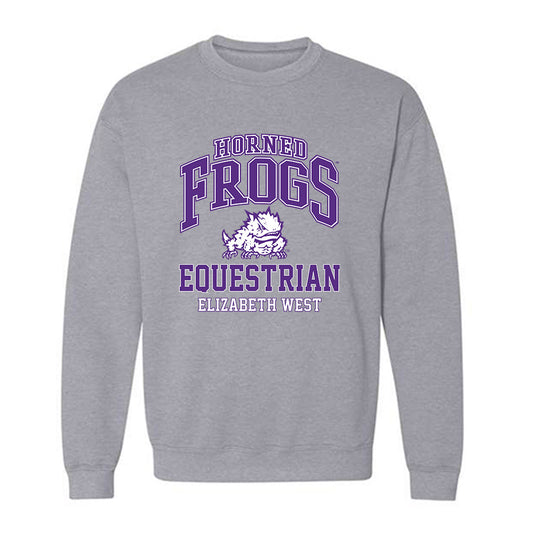 TCU - NCAA Equestrian : Elizabeth West - Classic Fashion Shersey Crewneck Sweatshirt