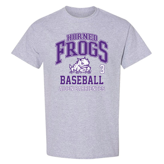 TCU - NCAA Baseball : Aiden Barrientes - Classic Fashion Shersey T-Shirt-0
