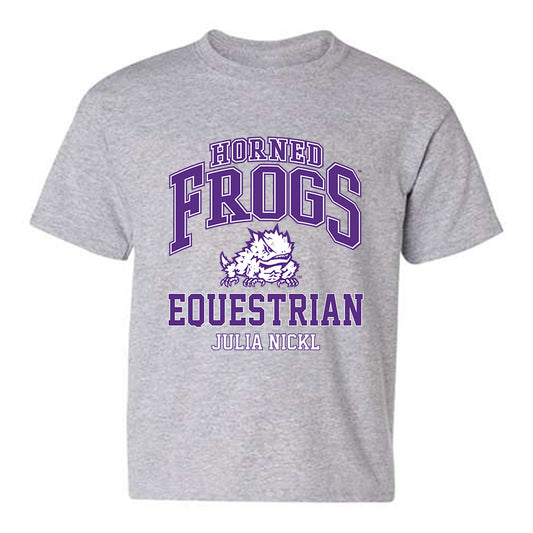 TCU - NCAA Equestrian : Julia Nickl - Classic Fashion Shersey Youth T-Shirt-0