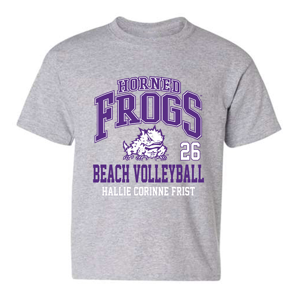 TCU - NCAA Beach Volleyball : Hallie Corinne Frist - Classic Fashion Shersey Youth T-Shirt