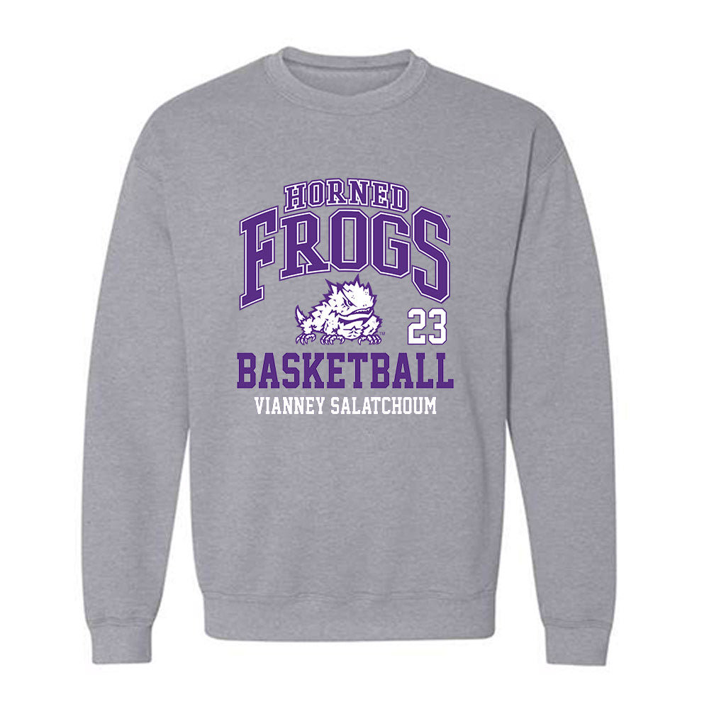 TCU - NCAA Men's Basketball : Vianney Salatchoum - Classic Fashion Shersey Crewneck Sweatshirt-0