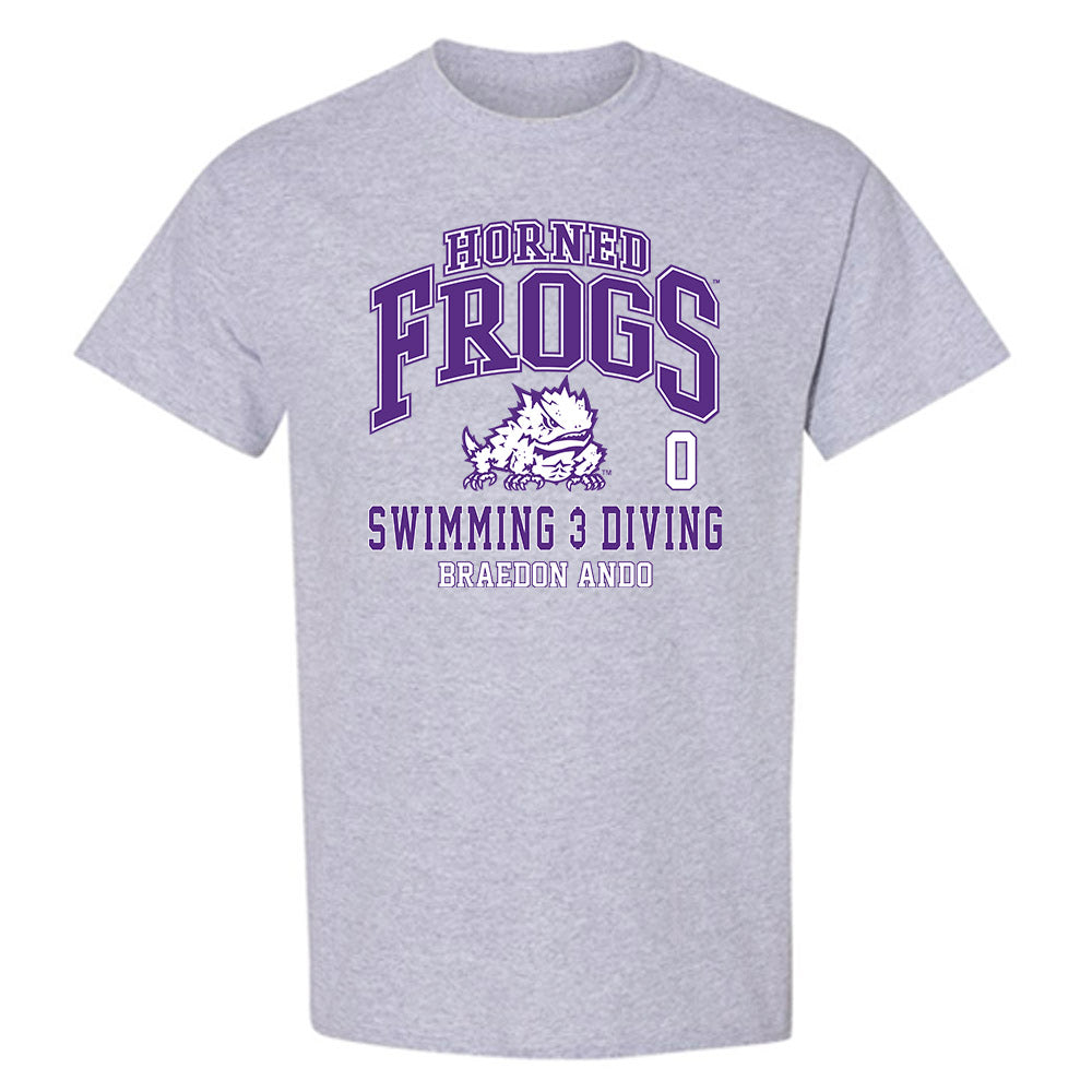 TCU - NCAA Men's Swimming & Diving : Braedon Ando - Classic Fashion Shersey T-Shirt-0