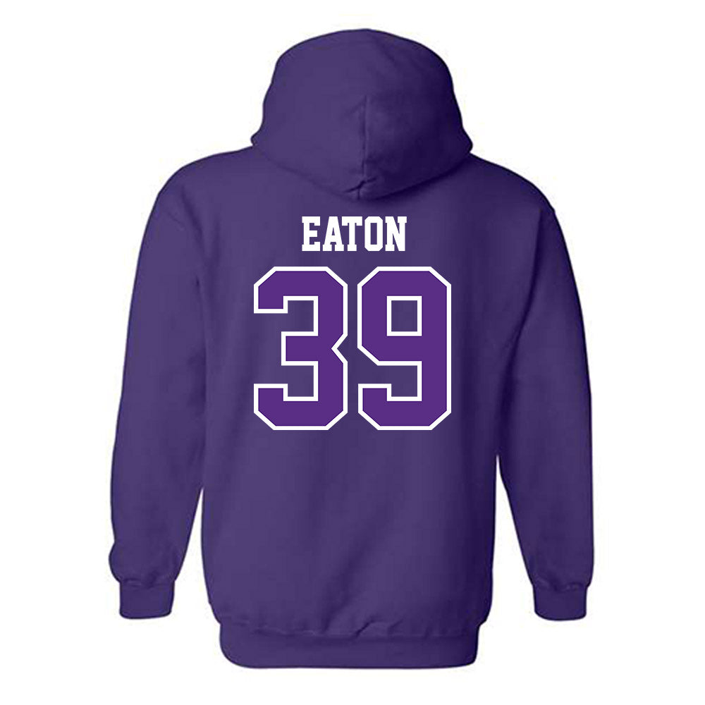 TCU - NCAA Baseball : Cole Eaton - Classic Fashion Shersey Hooded Sweatshirt-1