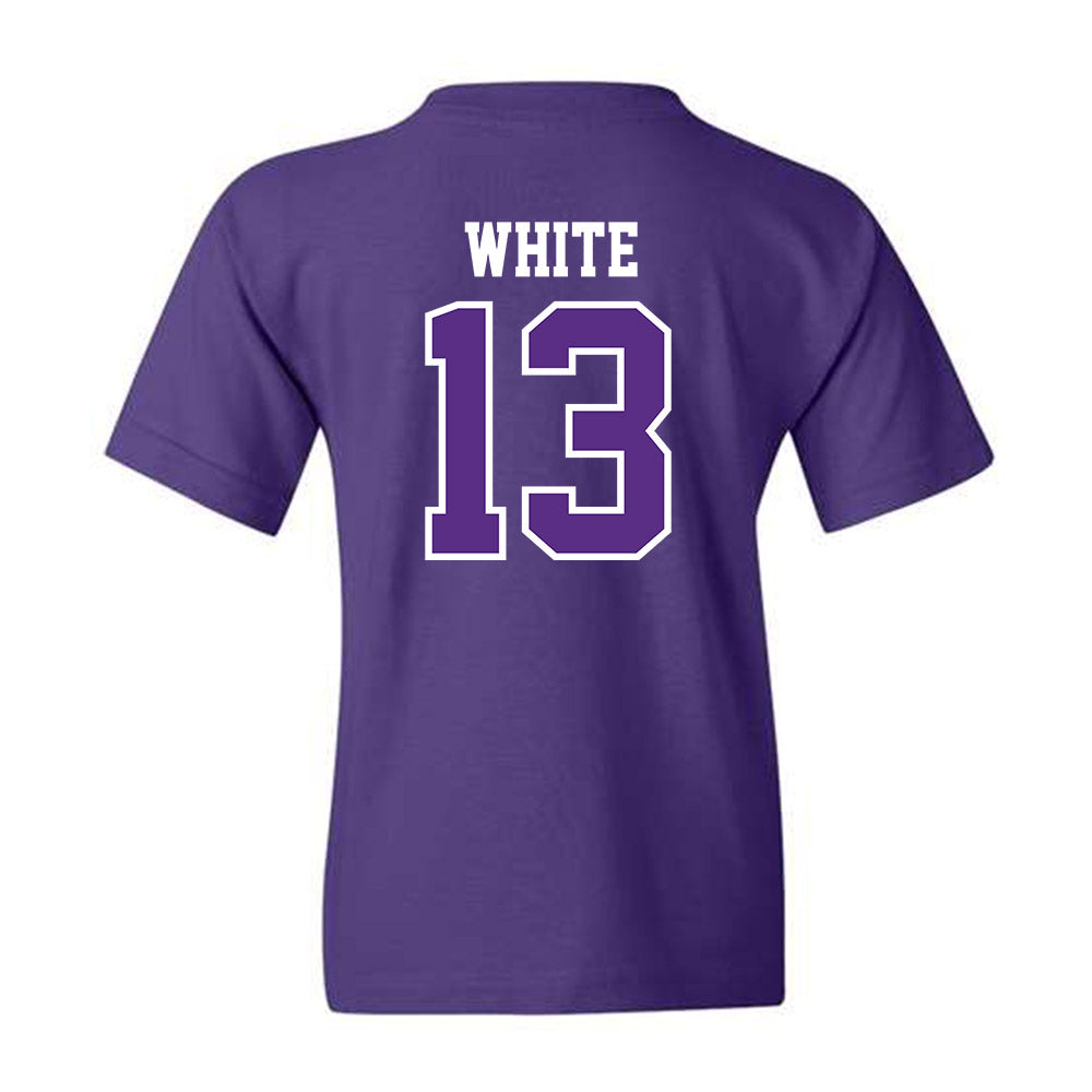 TCU - NCAA Men's Basketball : Trazarien White - Classic Fashion Shersey Youth T-Shirt