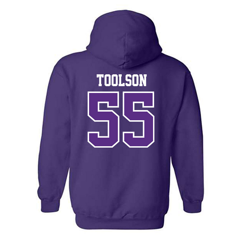 TCU - NCAA Men's Basketball : Tanner Toolson - Classic Fashion Shersey Hooded Sweatshirt-1