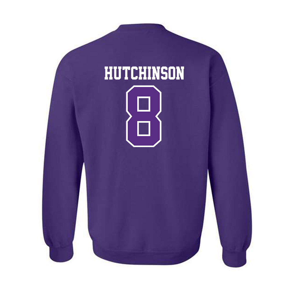 TCU - NCAA Baseball : Lane Hutchinson - Classic Fashion Shersey Crewneck Sweatshirt-1