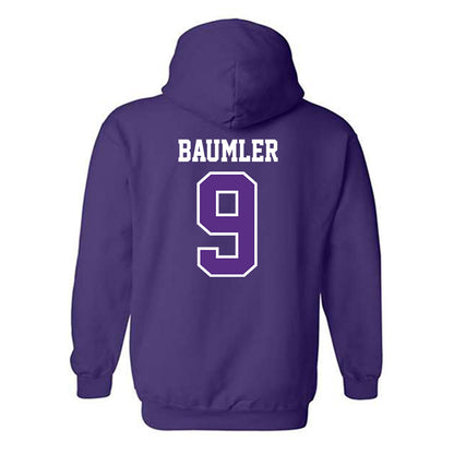 TCU - NCAA Baseball : Trever Baumler - Classic Fashion Shersey Hooded Sweatshirt-1