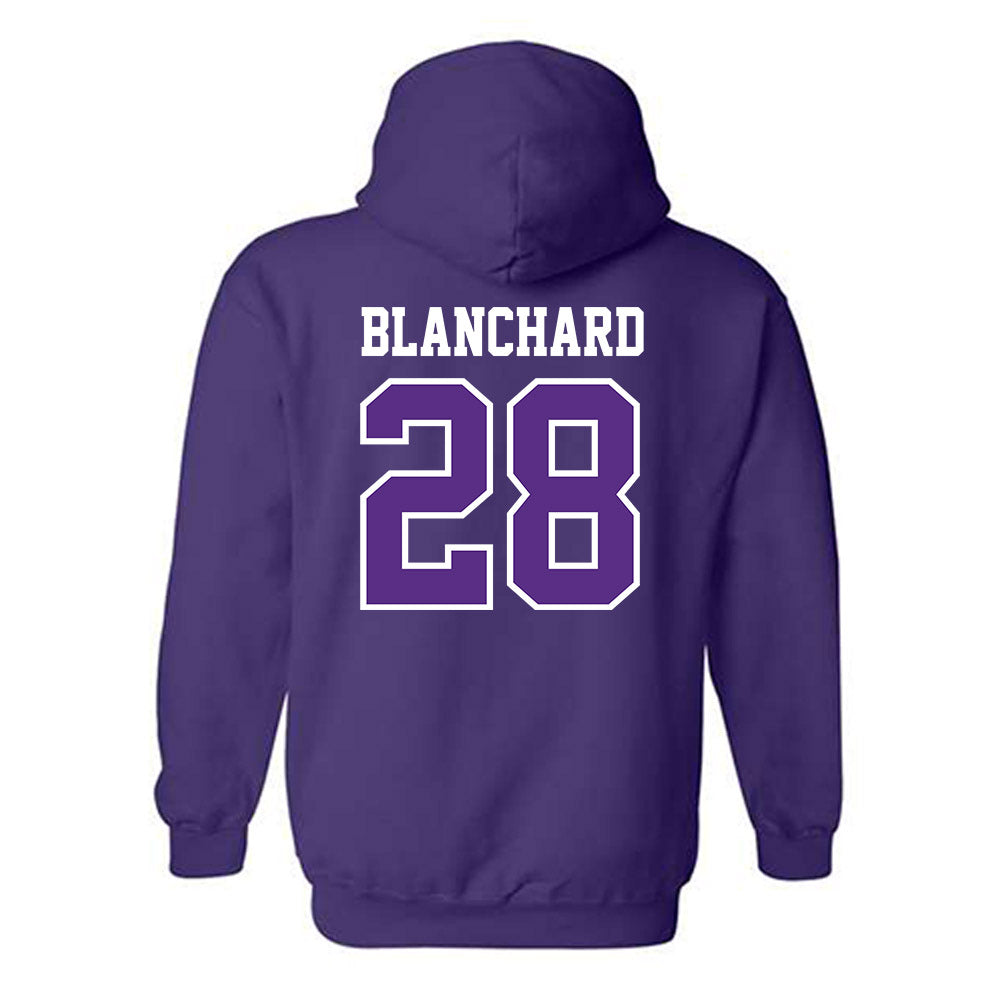 TCU - NCAA Baseball : Colin Blanchard - Classic Fashion Shersey Hooded Sweatshirt-1
