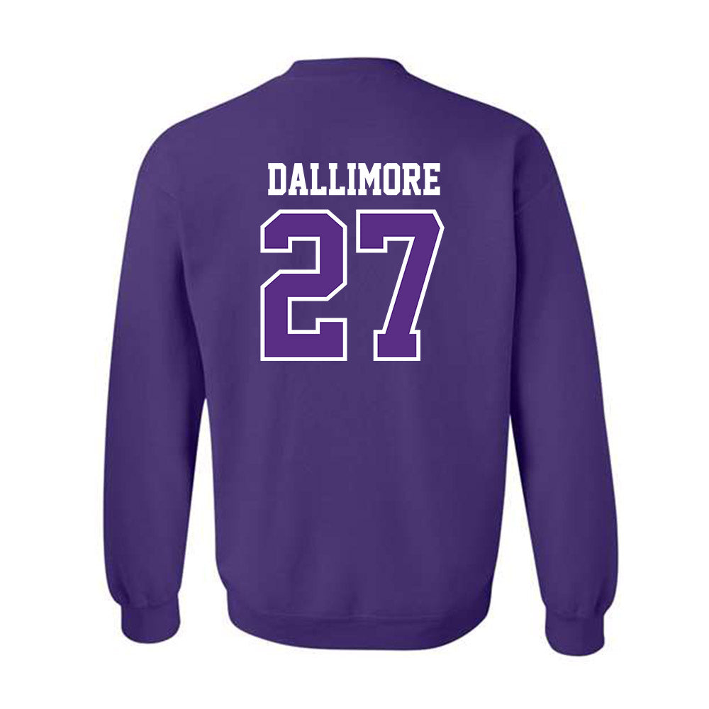 TCU - NCAA Baseball : Brady Dallimore - Classic Fashion Shersey Crewneck Sweatshirt-1