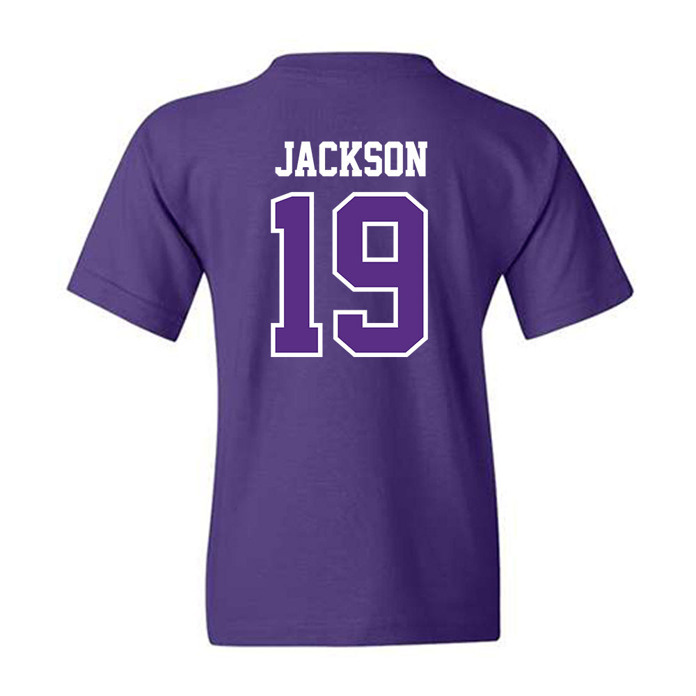 TCU - NCAA Football : Kylin Jackson - Classic Fashion Shersey Youth T-Shirt-1