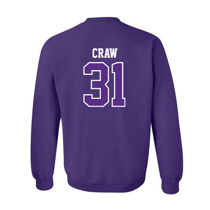 TCU - NCAA Football : Ethan Craw - Classic Fashion Shersey Crewneck Sweatshirt