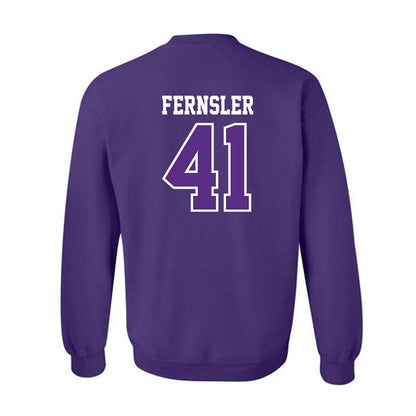 TCU - NCAA Baseball : Uli Fernsler - Classic Fashion Shersey Crewneck Sweatshirt-1
