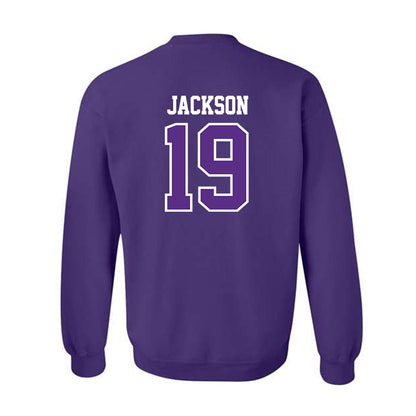 TCU - NCAA Football : Kylin Jackson - Classic Fashion Shersey Crewneck Sweatshirt-1