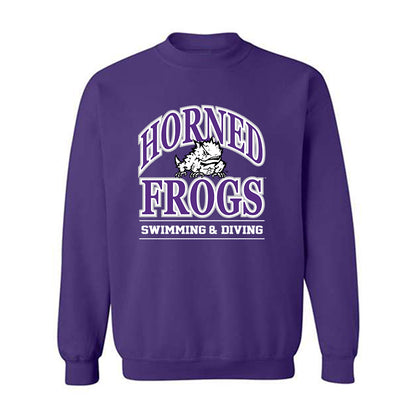 TCU - NCAA Women's Swimming & Diving : Avery Dillon - Classic Fashion Shersey Crewneck Sweatshirt-0