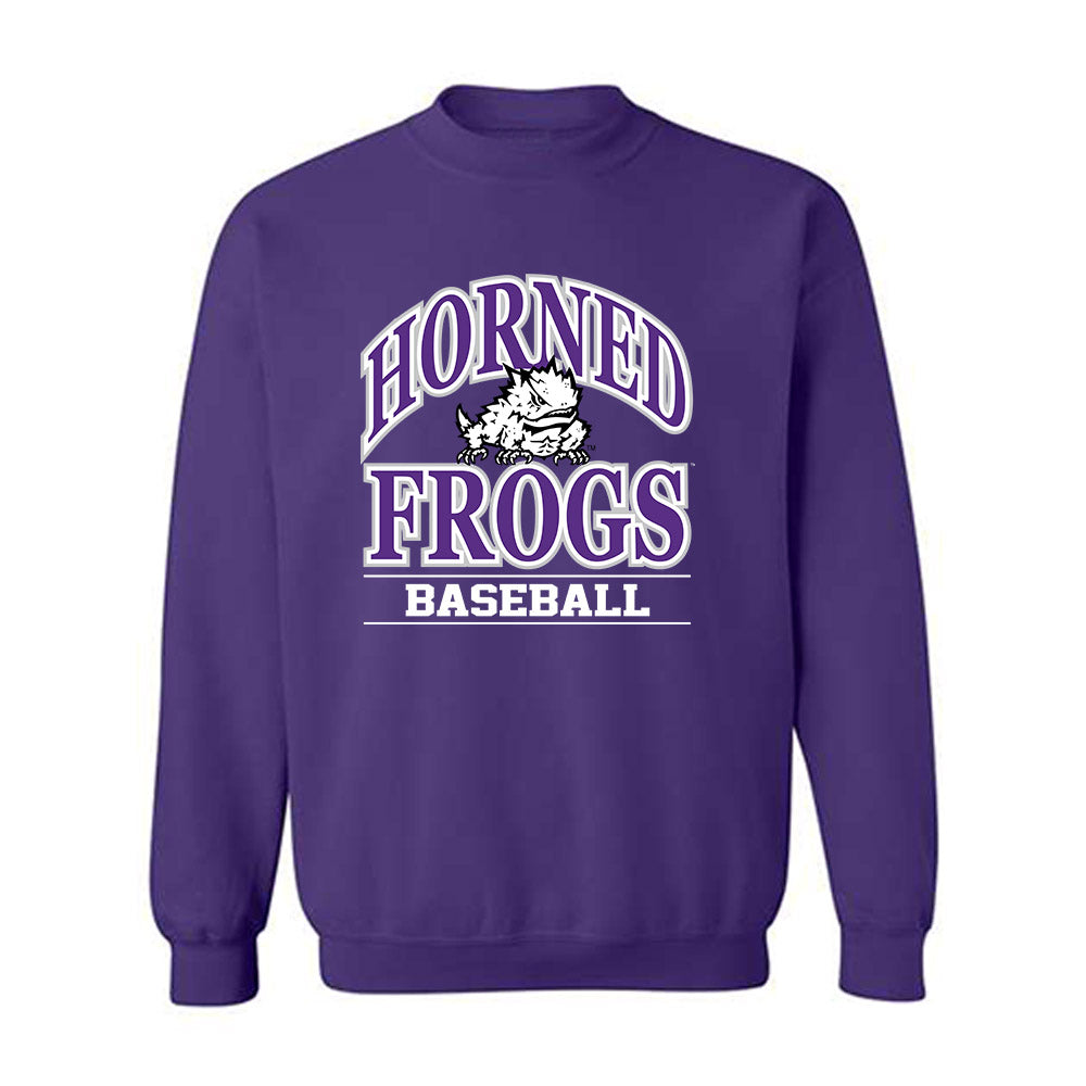 TCU - NCAA Baseball : Cole Eaton - Classic Fashion Shersey Crewneck Sweatshirt-0