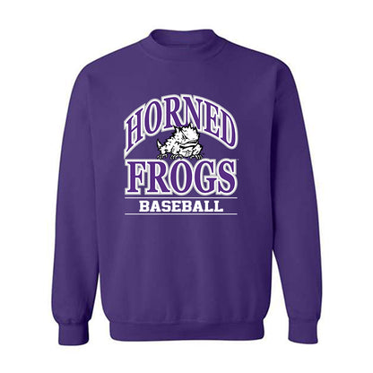 TCU - NCAA Baseball : Cole Eaton - Classic Fashion Shersey Crewneck Sweatshirt-0